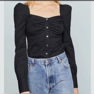 Veronica Beard Frankie Top in Black